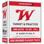 Winchester Government Handgun Ammunition .380 ACP 95 gr. FMJ 955 fps 200/ct 2 https3A2F2Fmedia.chattanoogashooting.com2Fimages2Fproduct2FWNUSA380W2FWNUSA380W 1 2