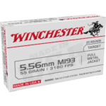 Winchester USA Lake City M193 Rifle Ammunition 5.56X45 NATO 55 gr. FMJ 3240 fps 1000/ct case 2 https3A2F2Fmedia.chattanoogashooting.com2Fimages2Fproduct2FWNWM193KC2FWNWM193KC 1