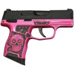 Sig Sauer P365-380-BSS-MS Exclusive "Sugar Skull" Pink Medusa Handgun .380 10rd Magazines (2) 3.1" Barrel 1 https3A2F2Fmedia.chattanoogashooting.com2Fimages2Fproduct2FXI640164SKP2Fsig p365 380 bss ms nitron pistol sugar skull medusa pink XI640164SKP right