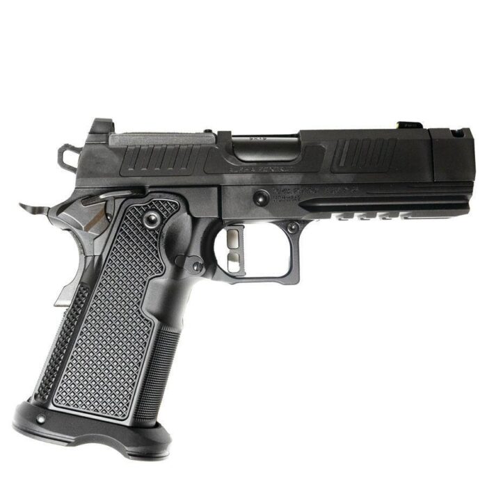 Alpha Foxtrot AF1911-Romulus MOS Adapter Handgun 9mm Luger 20rd Magazines(5) 3.5" Comp Threaded Barrel DLC Black
