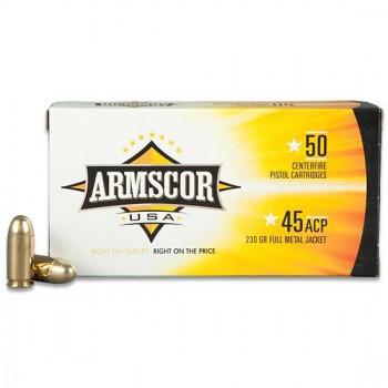 Armscor Handgun Ammunition .45 ACP 230 gr FMJ 849 fps 50/ct 3 Armscor Handgun Ammunition .45 ACP 230 gr FMJ 849 fps 50/ct