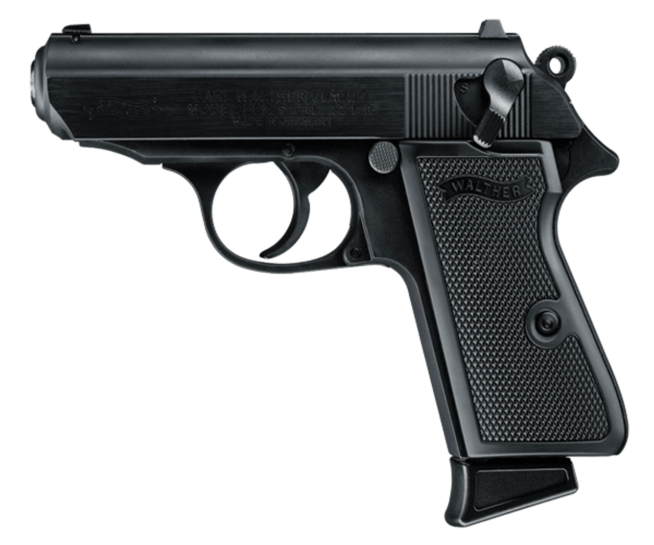 WALTHER PPK/S 22LR PSTL BLK 10RD MAG 3 WALTHER PPK/S 22LR PSTL BLK 10RD MAG