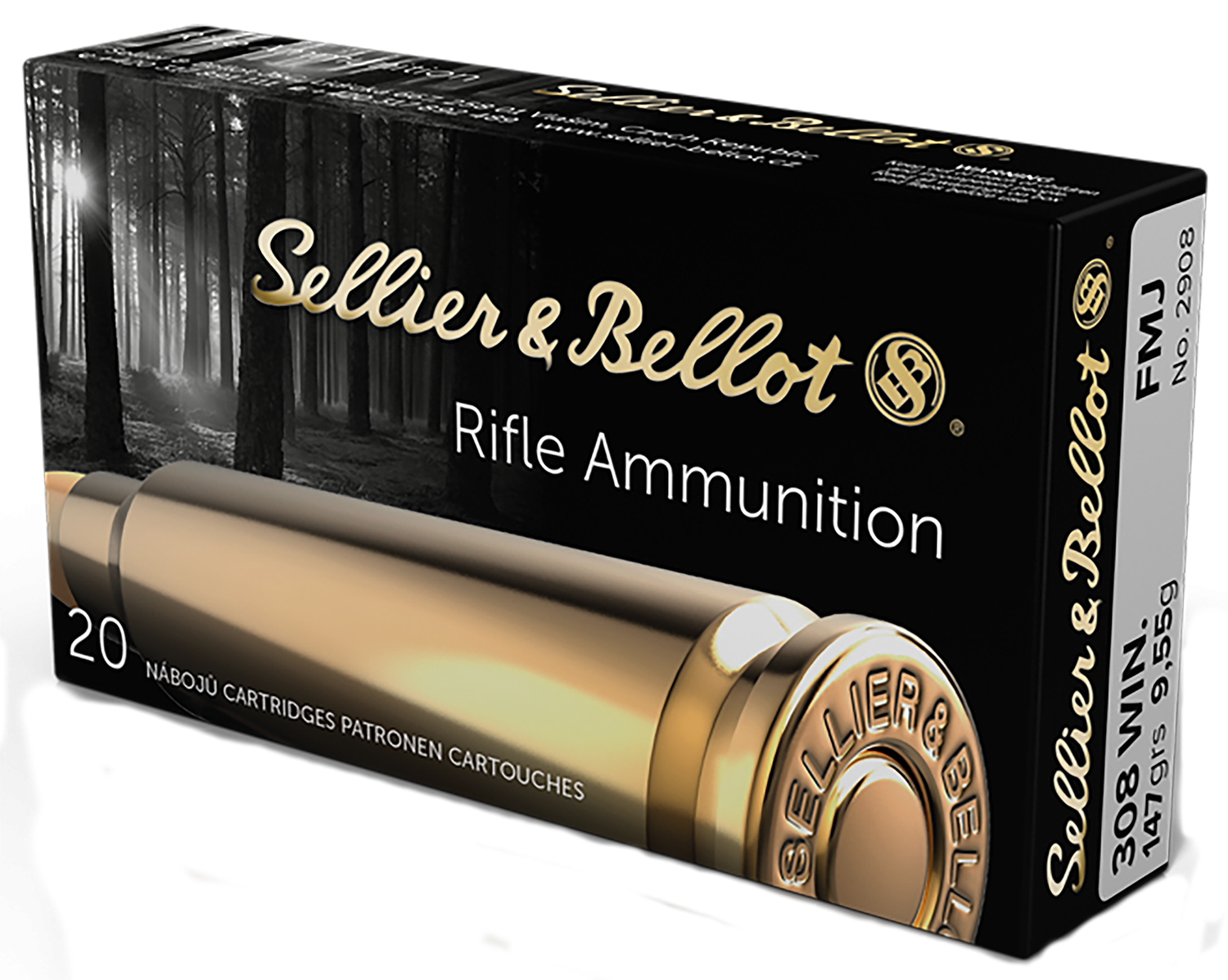 SELLIER & BELLOT 308WIN 147GR FMJ 20RD BOX 25 BOXES PER CASE 3 SELLIER & BELLOT 308WIN 147GR FMJ 20RD BOX 25 BOXES PER CASE
