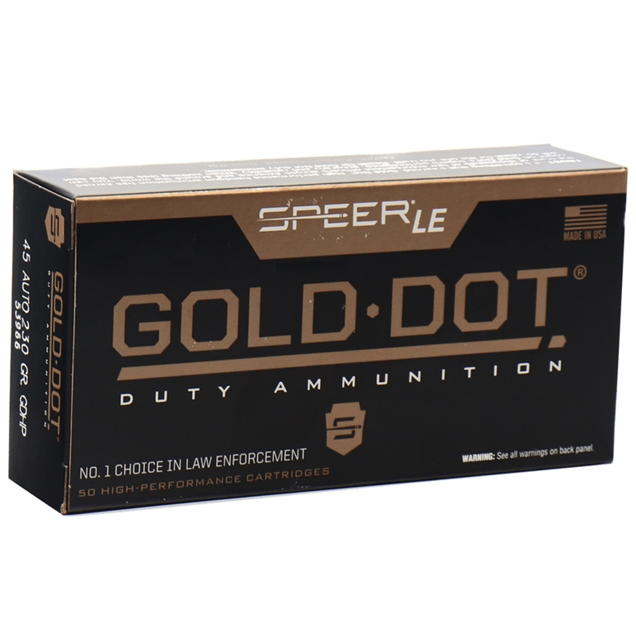 CCI GOLD DOT 45AUTO 230GR GDHP 50RD BOX 1000RD CASE 3 CCI GOLD DOT 45AUTO 230GR GDHP 50RD BOX 1000RD CASE
