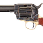 Taylors & Company 450DE 1873 Ranch Hand Deluxe 45 Colt (LC) 6rd 4.75" Blued Cylinder & Barrel Color Case Hardened Steel Frame Walnut Navy Size Grip (Taylor Tuned) 2 101001