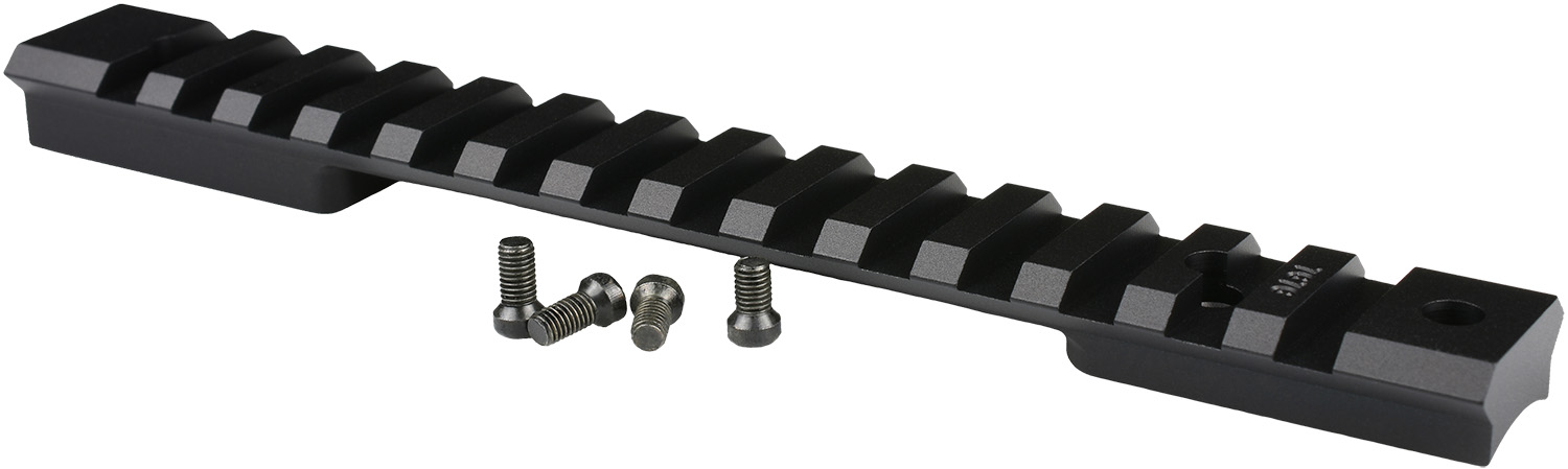 Warne 7676M Mountain Tech Tactical Rail Black Anodized Aluminum Winchester Model 70/Marlin XL-7 Long Action, 0 MOA 3 Warne 7676M Mountain Tech Tactical Rail Black Anodized Aluminum Winchester Model 70/Marlin XL-7 Long Action, 0 MOA