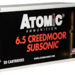 Atomic Ammunition 00476 Rifle Subsonic 6.5Creedmoor 130gr Sierra MatchKing BTHP 20 Per Box/10 Case 1 109995
