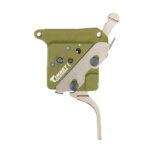 Timney Triggers 51716V2 Elite Hunter Straight Trigger with 3 lbs Draw Weight & Green/Nickel Finish for Remington 700 Right 1 110763