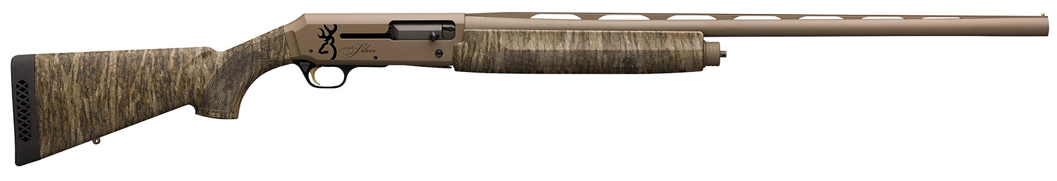 Browning 011426204 Silver Field 12 Gauge 3.5" 4+1 28" Back-Bored Vent Rib Barrel, Flat Dark Earth Metal Finish, Mossy Oak Bottomland Synthetic Stock Includes 3 Chokes 3 Browning 011426204 Silver Field 12 Gauge 3.5" 4+1 28" Back-Bored Vent Rib Barrel, Flat Dark Earth Metal Finish, Mossy Oak Bottomland Synthetic Stock Includes 3 Chokes