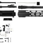 TacFire SSRK300LPK AR Build Kit Sports South Exclusive 300 Blackout AR-Platform Black Nitride 1/2"x28 2 113827