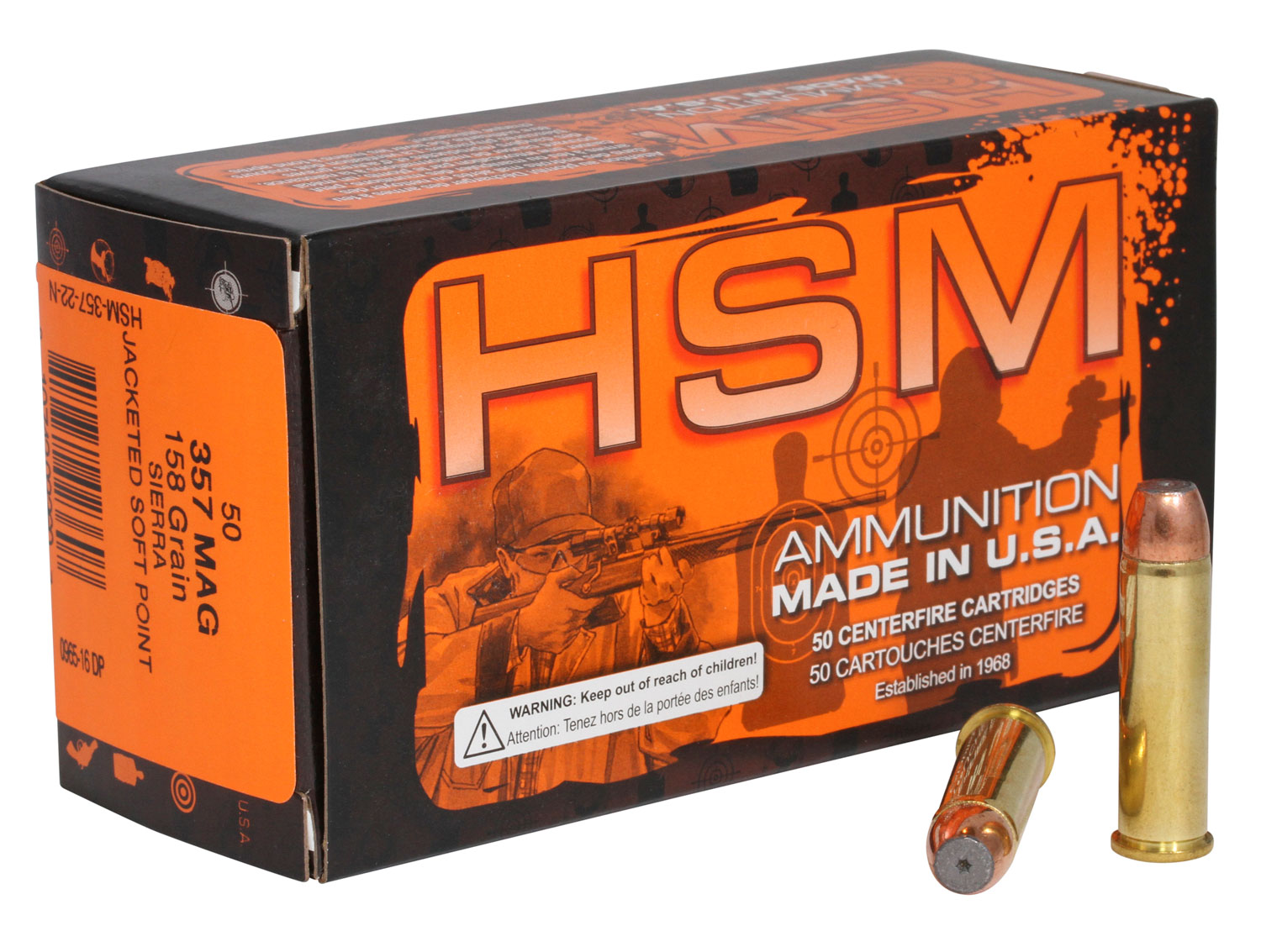 HSM 416N20 Pro Pistol 41 Rem Mag 210 gr Jacketed Hollow Cavity 20 Per Box/ 20 Case 3 HSM 416N20 Pro Pistol 41 Rem Mag 210 gr Jacketed Hollow Cavity 20 Per Box/ 20 Case