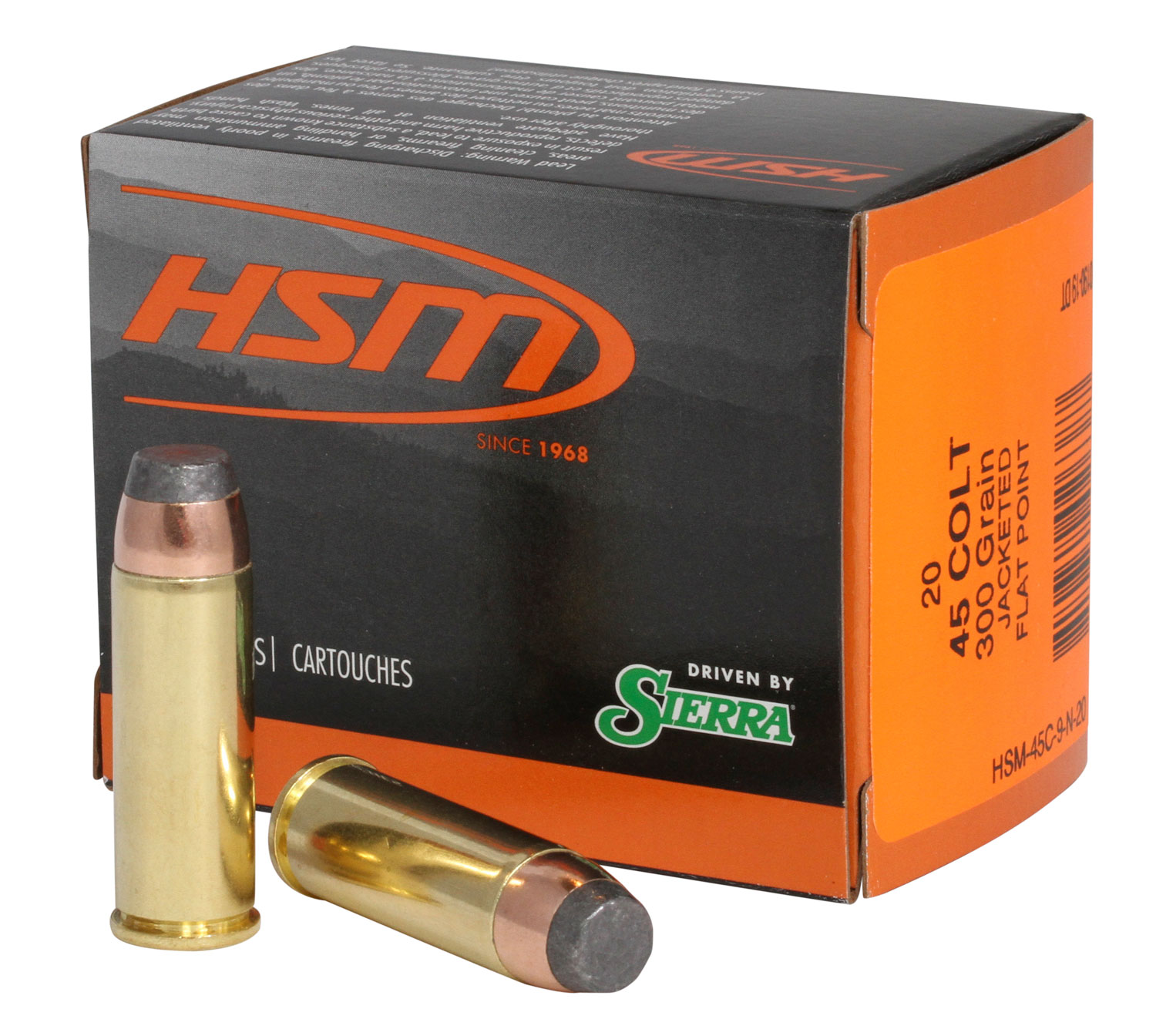HSM 45C9N20 Pro Pistol  45 Colt 300 gr Jacketed Soft Point 20 Per Box/ 20 Case