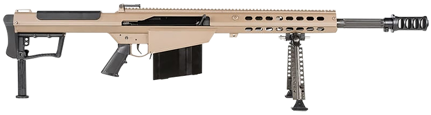 Barrett 18066 M107A1 50 BMG 20" 10+1 Flat Dark Earth Cerakote Flat Dark Earth Fixed with Sorbothane Recoil Pad Stock Black Polymer Grip 3 Barrett 18066 M107A1 50 BMG 20" 10+1 Flat Dark Earth Cerakote Flat Dark Earth Fixed with Sorbothane Recoil Pad Stock Black Polymer Grip