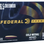 Federal GM65CRDBH2 Premium Gold Medal 6.5Creedmoor 140gr Berger Hybrid Target 20 Per Box/10 Case 1 130693