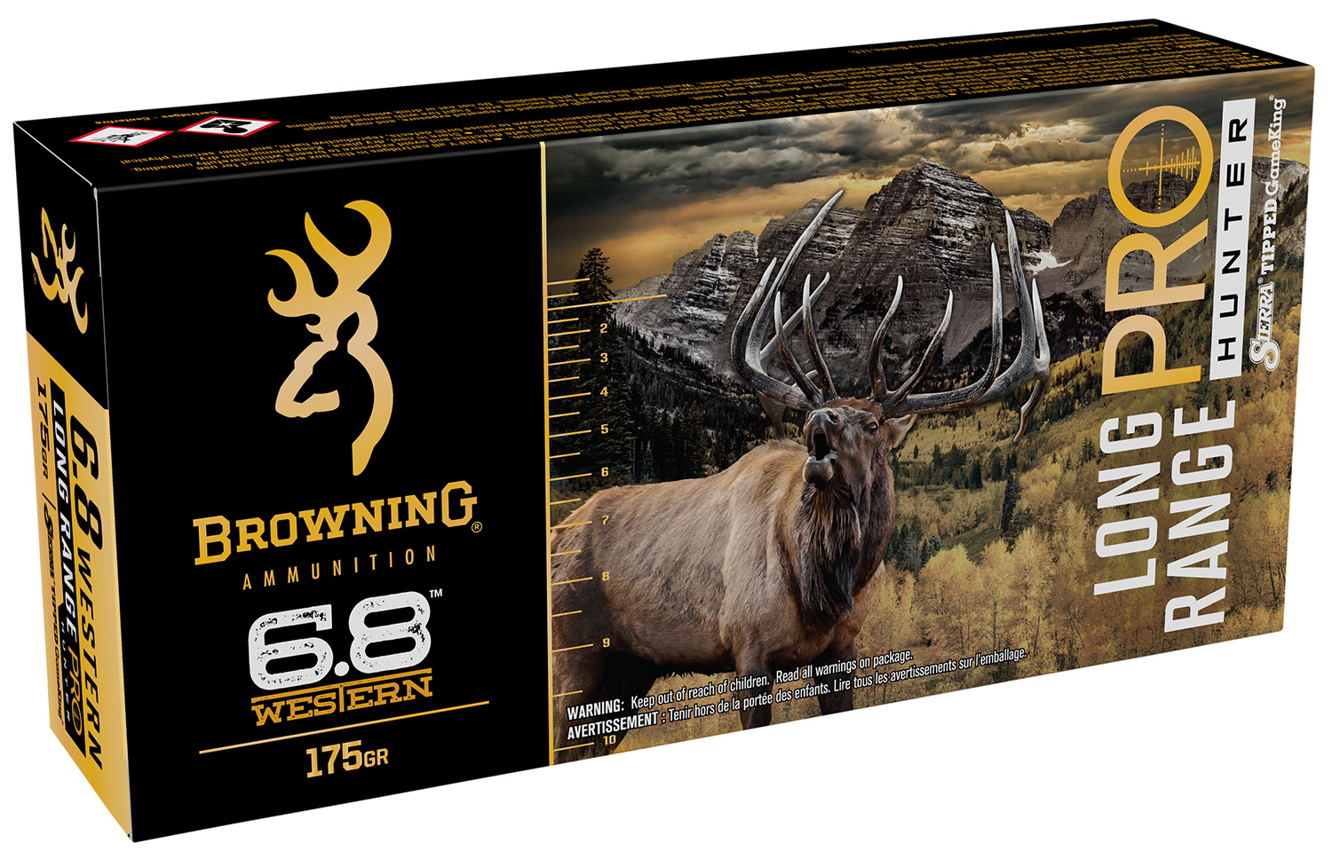 Browning Ammo B192500682 Long Range Pro Hunter 6.8Western 175gr Sierra Tipped GameKing 20 Per Box/10 Case 3 Browning Ammo B192500682 Long Range Pro Hunter 6.8Western 175gr Sierra Tipped GameKing 20 Per Box/10 Case
