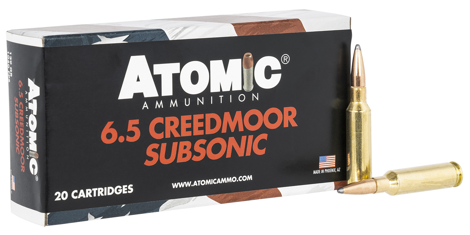 Atomic Ammunition 00482 Rifle Subsonic 6.5Creedmoor 129gr Jacket Hollow Point 20 Per Box/10 Case 3 Atomic Ammunition 00482 Rifle Subsonic 6.5Creedmoor 129gr Jacket Hollow Point 20 Per Box/10 Case