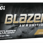 CCI 5205 Blazer Brass Handgun 30Super Carry 115gr Full Metal Jacket Flat Nose 50 Per Box/20 Case 1 142632