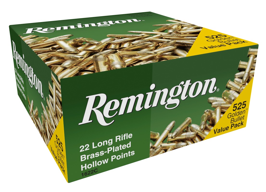 Remington Ammunition 21250 Golden Bullet Value Pack 22LR 36 gr Hollow Point 525 Per Box/12 Case 3 Remington Ammunition 21250 Golden Bullet Value Pack 22LR 36 gr Hollow Point 525 Per Box/12 Case