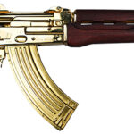 Zastava Arms Usa ZP92762SRGL ZPAP 92 7.62x39mm 30+1 10" 24K Gold Plated/ Cold HammerForged/ Chrome Lined Barrel, Steel 24K Gold Plated Receiver, Serbian Red Wood Grips 1 149514
