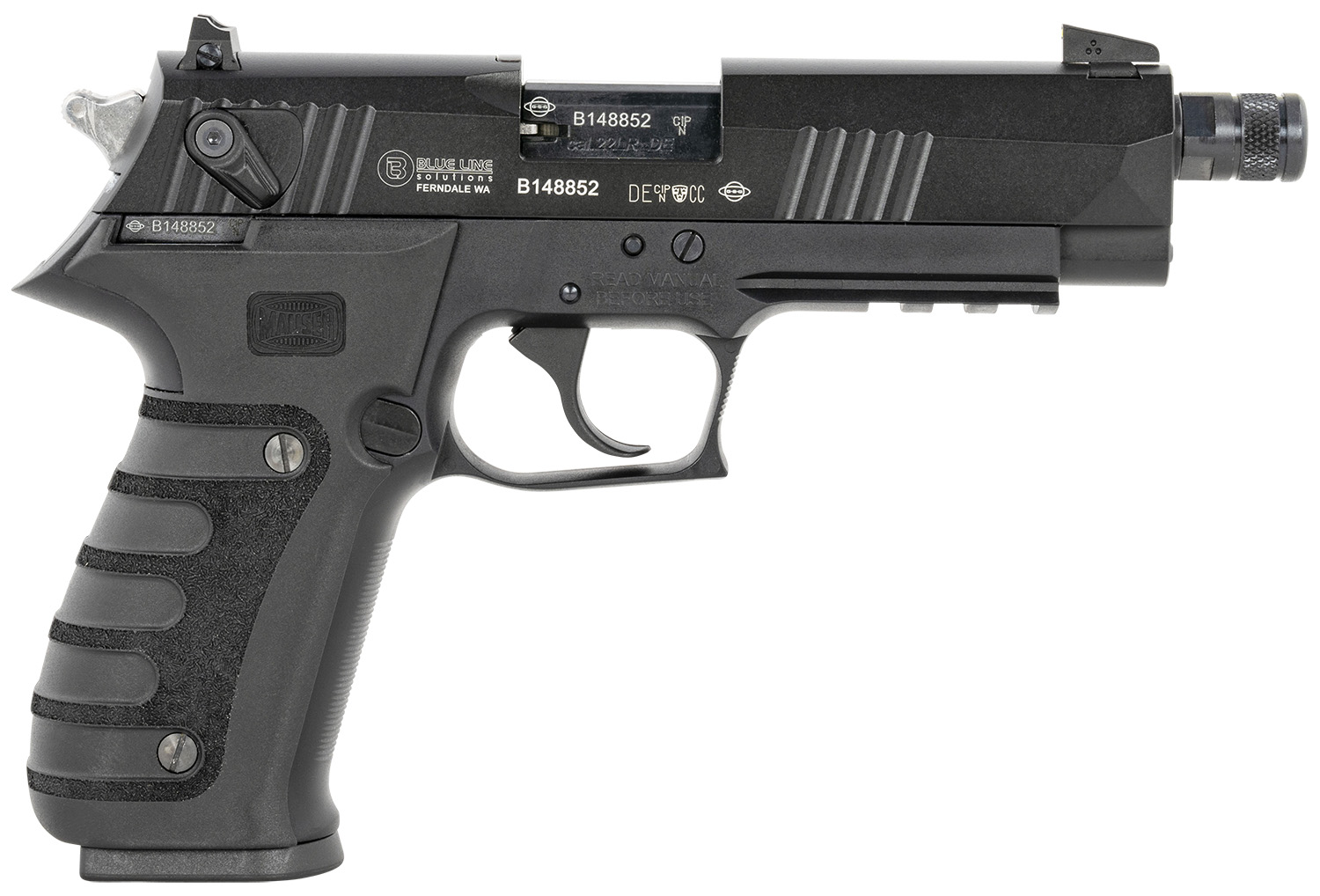 Mauser Rimfire 4010102 M20 22 LR 10+1 4.75" Black Steel Threaded Barrel, Black Serrated Slide, Black Aluminum Frame w/Picatinny Rail, Ambidextrous 3 Mauser Rimfire 4010102 M20 22 LR 10+1 4.75" Black Steel Threaded Barrel, Black Serrated Slide, Black Aluminum Frame w/Picatinny Rail, Ambidextrous