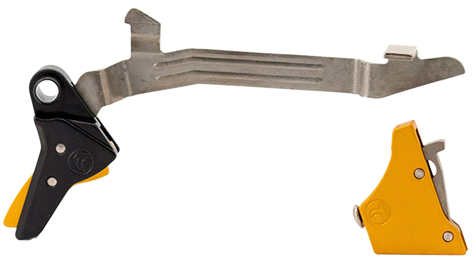 Timney Triggers ALPHAGLOCK34LRGGOLD Alpha Competition 45 ACP/10mm Auto, Gold Straight Trigger, Compatible w/Glock Gen3-4 3 Timney Triggers ALPHAGLOCK34LRGGOLD Alpha Competition 45 ACP/10mm Auto, Gold Straight Trigger, Compatible w/Glock Gen3-4