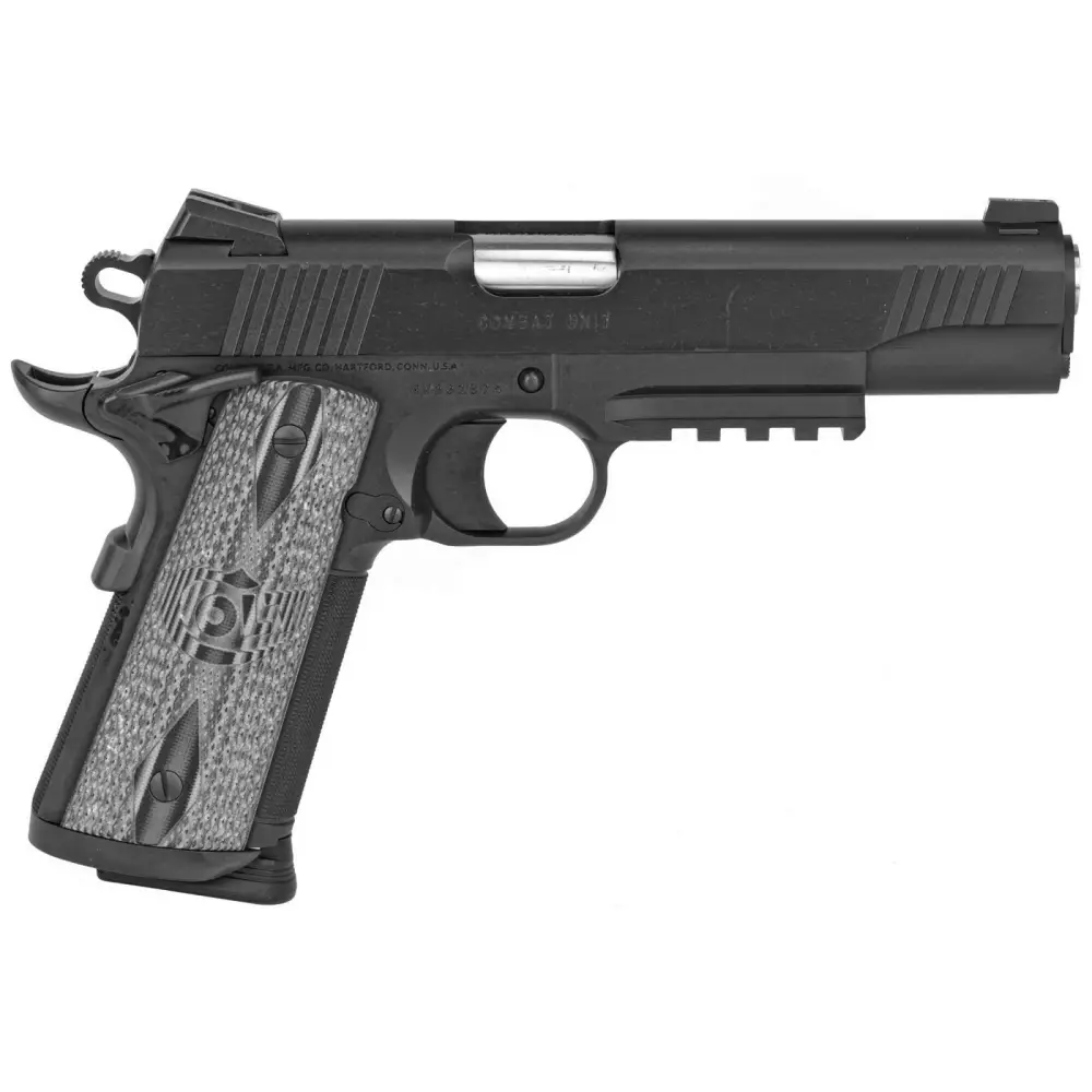COLT 1911 CCU RAIL 45 ACP 5" MATTE BLACK DLC 3 COLT 1911 CCU RAIL 45 ACP 5" MATTE BLACK DLC