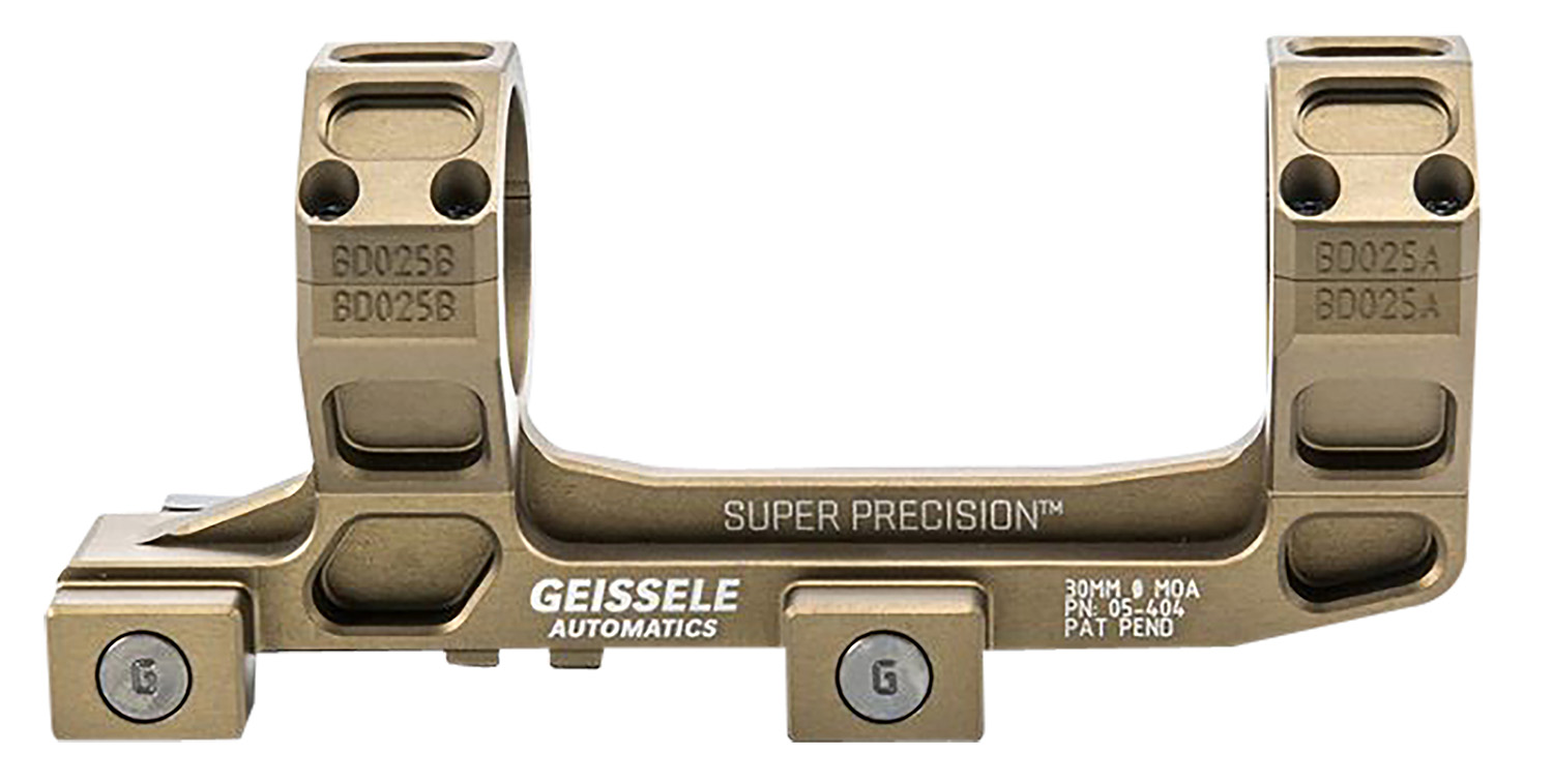 Geissele Automatics AR15 Super Precision Scope Mount/Ring Combo Desert Dirt Color Anodized 3 Geissele Automatics AR15 Super Precision Scope Mount/Ring Combo Desert Dirt Color Anodized