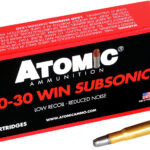 Atomic Ammunition 00410 Subsonic 30-30Win 165gr Lead Round Nose Flat Point 20 Per Box/10 Case 2 161888