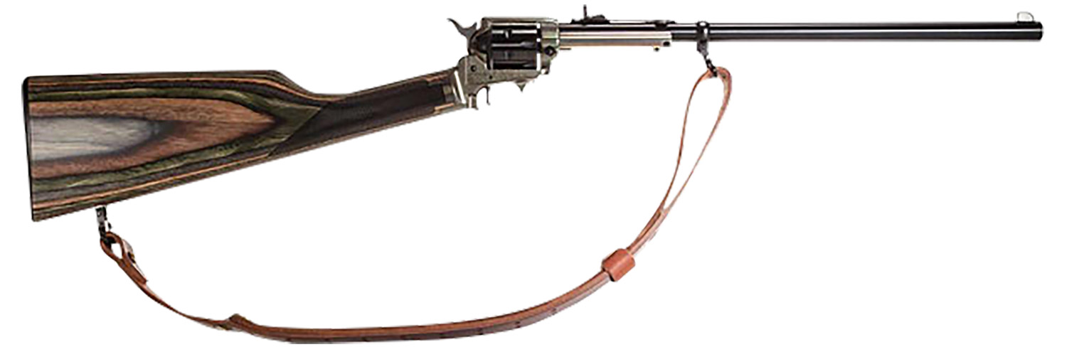 Heritage Mfg BR22M6B16HSLS Rough Rider Rancher Full Size 22 LR/22 WMR 6rd 16" Black Oxide Alloy Steel Barrel, Black Oxide Aluminum Receiver, Fixed Wood Stock 3 Heritage Mfg BR22M6B16HSLS Rough Rider Rancher Full Size 22 LR/22 WMR 6rd 16" Black Oxide Alloy Steel Barrel, Black Oxide Aluminum Receiver, Fixed Wood Stock