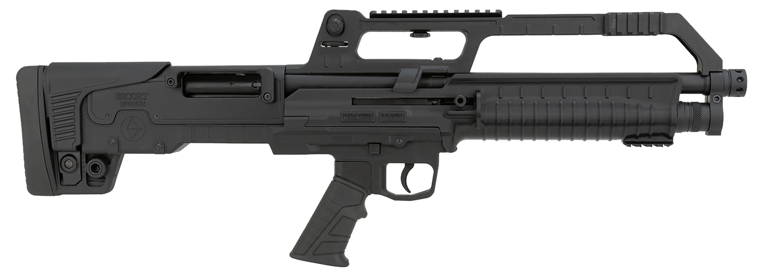 Escort HEBA12180001 BullTac SA 12 Gauge Semi-Auto 3" 5+1 18" Black Stainless Steel Barrel, Black Aluminum/Polymer Receiver w/Picatinny Rail, Black Bullpup Synthetic Stock, Black Grip 3 Escort HEBA12180001 BullTac SA 12 Gauge Semi-Auto 3" 5+1 18" Black Stainless Steel Barrel, Black Aluminum/Polymer Receiver w/Picatinny Rail, Black Bullpup Synthetic Stock, Black Grip