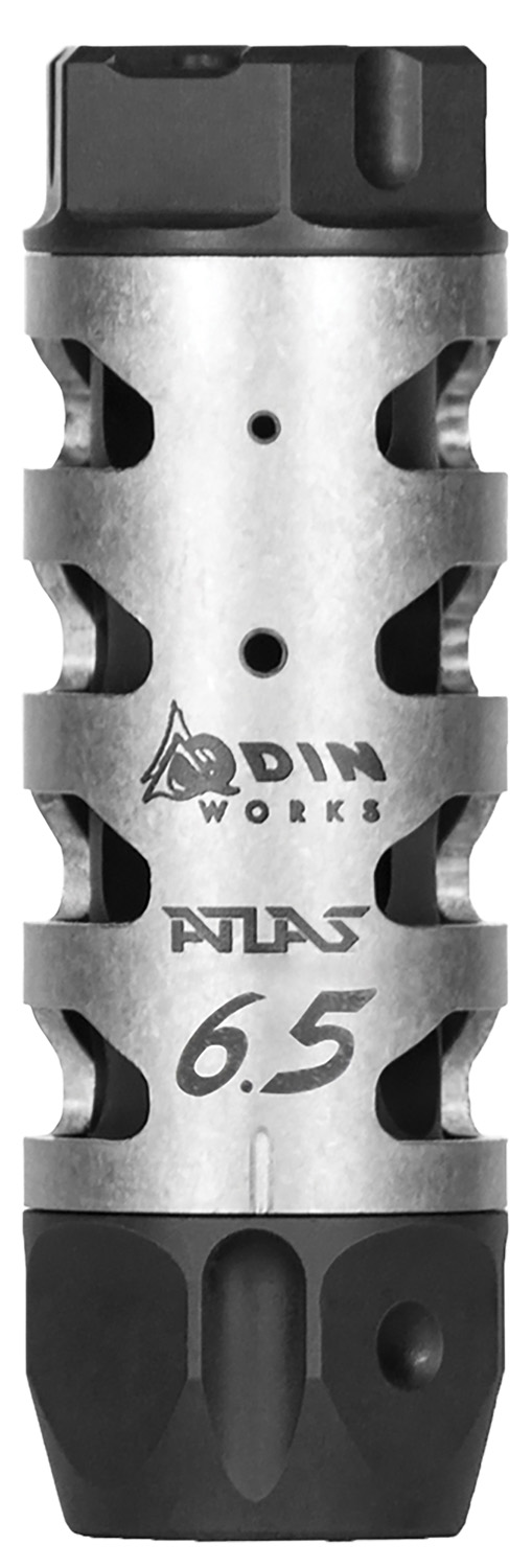 Odin Works MBATLAS65 Atlas Compensator 5/8-24 Threads 3" OAL 1" Diameter 6.5 Grendel 3 Odin Works MBATLAS65 Atlas Compensator 5/8-24 Threads 3" OAL 1" Diameter 6.5 Grendel