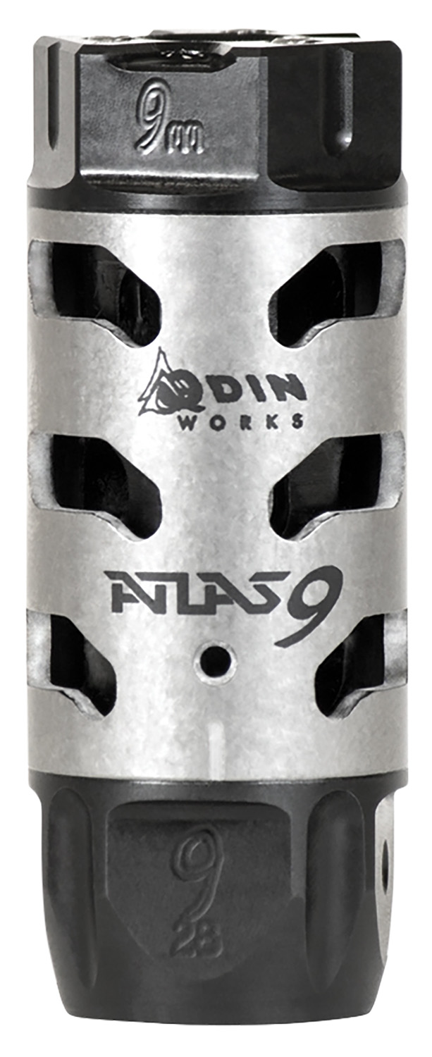 Odin Works MBATLAS928 Atlas Compensator 1/2-28 Threads 2.50" OAL 9mm 3 Odin Works MBATLAS928 Atlas Compensator 1/2-28 Threads 2.50" OAL 9mm