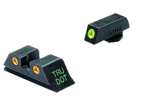 Meprolight USA 102223301 Tru-Dot Sight Set Green Tritium Front/Orange Tritium Rear, Compatible w/Glock 10mm/45 ACP 3 Meprolight USA 102223301 Tru-Dot Sight Set Green Tritium Front/Orange Tritium Rear, Compatible w/Glock 10mm/45 ACP