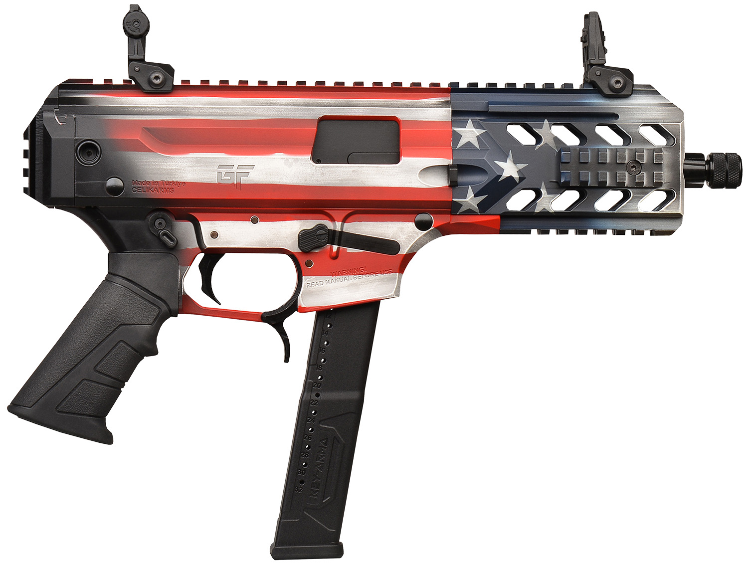 Gforce Arms BLADE8USA Blade 8 USA 9mm Luger 15+1 8 Black QPQ Steel Barrel, USA Cerakote Aluminum Picatinny Rail Receiver, Rear Picatinny Rail 3 Gforce Arms BLADE8USA Blade 8 USA 9mm Luger 15+1 8 Black QPQ Steel Barrel, USA Cerakote Aluminum Picatinny Rail Receiver, Rear Picatinny Rail
