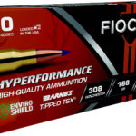 Fiocchi 308TTSX Hyperformance 308Win 168gr Barnes Tipped TSX 20 Per Box/10 Case 2 171657