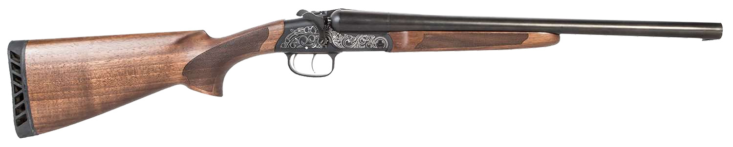 ATI ATI GKOF20RA Road Agent Prime 20 Gauge Break Open 3" 2rd 18.50" Black Side By Side Barrel, Black Engraved Aluminum Receiver, Fixed Turkish Walnut Stock 3 ATI ATI GKOF20RA Road Agent Prime 20 Gauge Break Open 3" 2rd 18.50" Black Side By Side Barrel, Black Engraved Aluminum Receiver, Fixed Turkish Walnut Stock