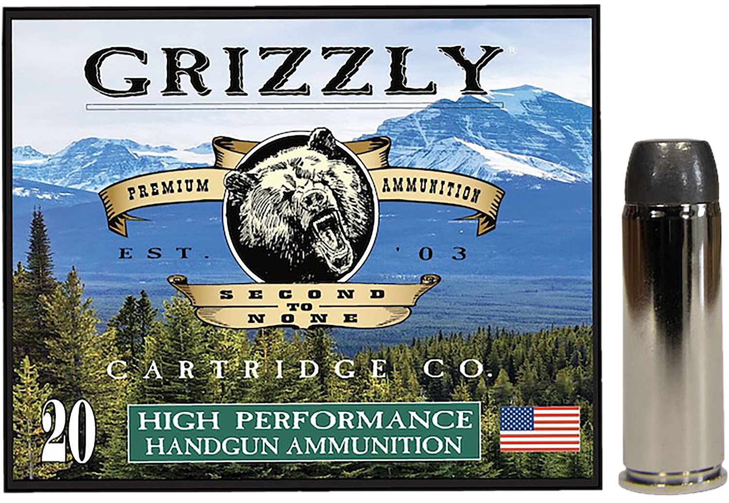 Grizzly Ammo GC45C4 45Colt 265gr Wide Flat Nose Gas Check 20 Per Box/10 Case 3 Grizzly Ammo GC45C4 45Colt 265gr Wide Flat Nose Gas Check 20 Per Box/10 Case