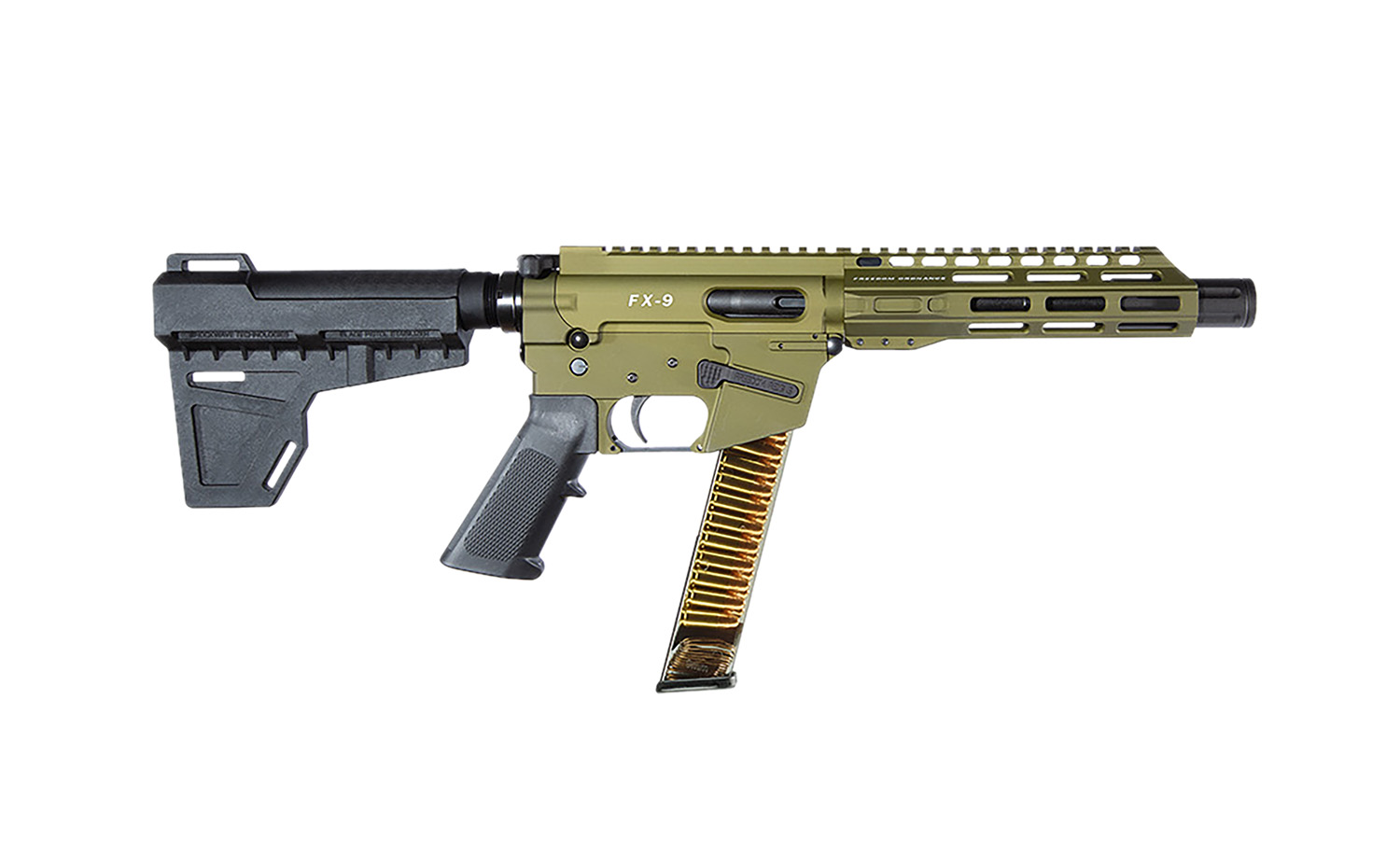 FREEDOM ORDNANCE FX9P8-ODG FX9P 9mm Luger 31+1 8" OD Green 3 FREEDOM ORDNANCE FX9P8-ODG FX9P 9mm Luger 31+1 8" OD Green