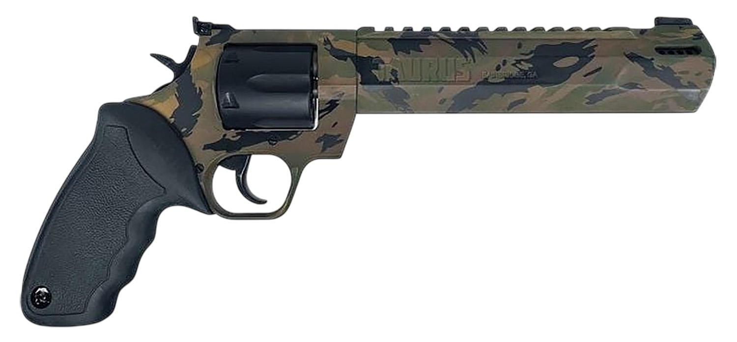 Taurus 2-357081RH-DTSC Raging Hunter Large 357 Mag/38 Special +P 7 Shot 8.37" Camo Picatinny Rail/Ported Barrel, Matte Black Cylinder, Camo Alloy Steel Frame, Transfer Bar Safety, Exposed Hammer 3 Taurus 2-357081RH-DTSC Raging Hunter Large 357 Mag/38 Special +P 7 Shot 8.37" Camo Picatinny Rail/Ported Barrel, Matte Black Cylinder, Camo Alloy Steel Frame, Transfer Bar Safety, Exposed Hammer