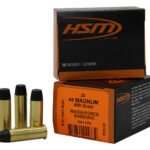 HSM 44M19N 44RemMag Subsonic 400gr Hard Cast Long Flat Nose 20 Per Box/20 Case 1 187613