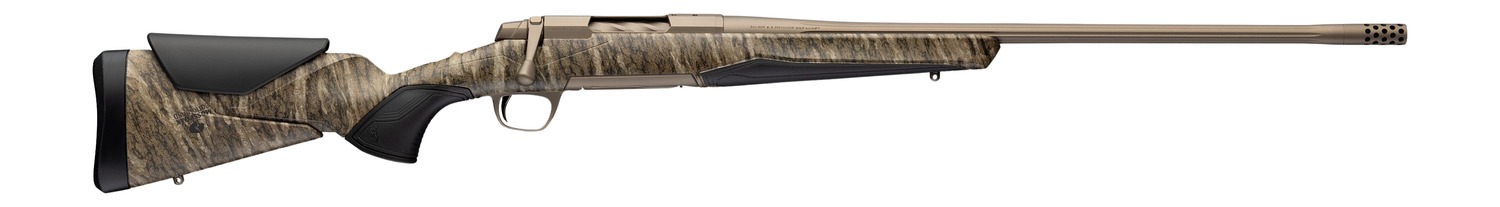 Browning 036146226 X-Bolt 2 Speed Full Size 30-06 Springfield 4+1 22" Smoked Bronze Cerakote Fluted Threaded Barrel, Smoked Bronze Cerakote Steel Drilled & Tapped Receiver, Mossy Oak Bottomland Adj Va
