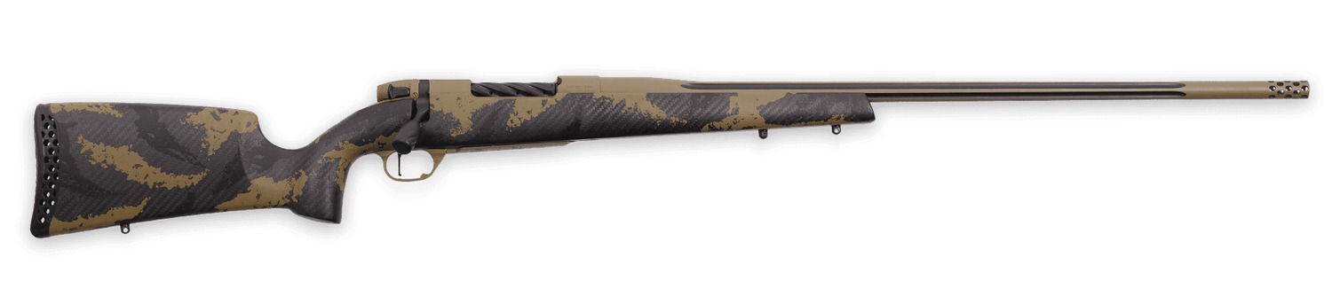 Weatherby MAX01N25RWR6B Mark V Apex 25 WBY RPM 4+1 24" +2 Coyote Tan/Graphite Black Cerakote Fluted Threaded Barrel, Coyote Tan Cerakote Steel Drilled & Tapped Receiver, Tan/Brown Sponge Accents Fixed 3 Weatherby MAX01N25RWR6B Mark V Apex 25 WBY RPM 4+1 24" +2 Coyote Tan/Graphite Black Cerakote Fluted Threaded Barrel, Coyote Tan Cerakote Steel Drilled & Tapped Receiver, Tan/Brown Sponge Accents Fixed
