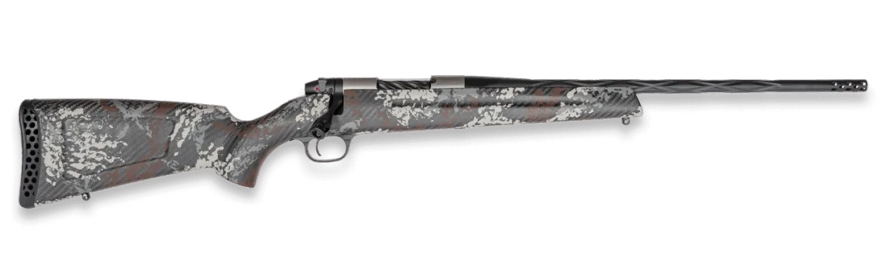 Weatherby MBP01N65CMR19B Mark V Capra 6.5 Creedmoor 2+1 17" Graphite Black Cerakote Fluted Threaded Barrel, Titanium Drilled & Tapped Receiver, Exposed Carbon w/Gray, White & Rust Sponge Accents Fixed 3 Weatherby MBP01N65CMR19B Mark V Capra 6.5 Creedmoor 2+1 17" Graphite Black Cerakote Fluted Threaded Barrel, Titanium Drilled & Tapped Receiver, Exposed Carbon w/Gray, White & Rust Sponge Accents Fixed