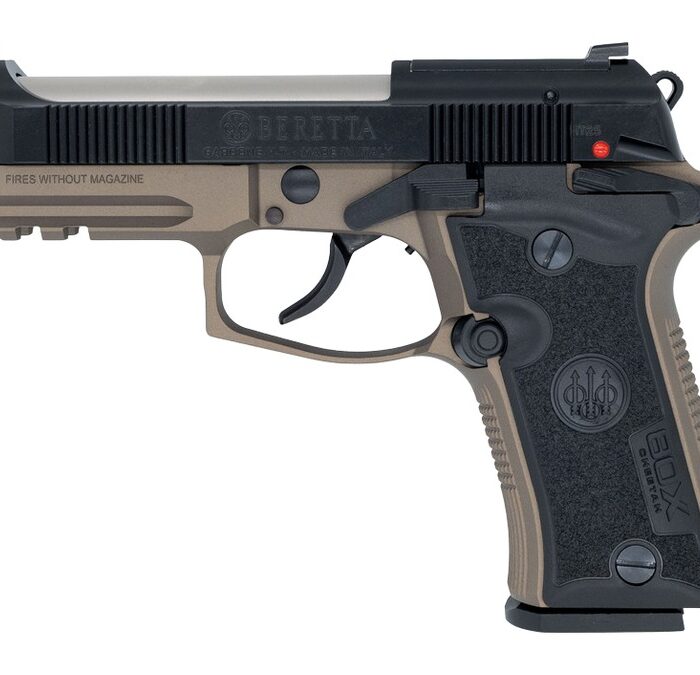 Langdon Tactical Tech 80X32ZTJBN Beretta Cheetah 80X 32 ACP 12+1 3.90" Stainless Barrel, Black Bruniton Carbon Steel Optic Ready/Serrated Slide, Bronze Anodized Aluminum Frame w/Picatinny Rail, Textur