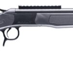 CVA CR4447 Scout 338 ARC 1rd 16.50" Matte Blued Threaded Barrel & Receiver w/DuraSight Rail, Stealth Gray Synthetic Stock 1 192095
