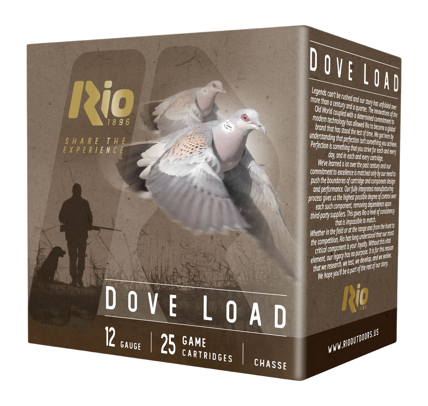 RIO RDL32HV8 DOVE LOAD 12G 2-3/4 8 25/10 3 RIO RDL32HV8 DOVE LOAD 12G 2-3/4 8 25/10