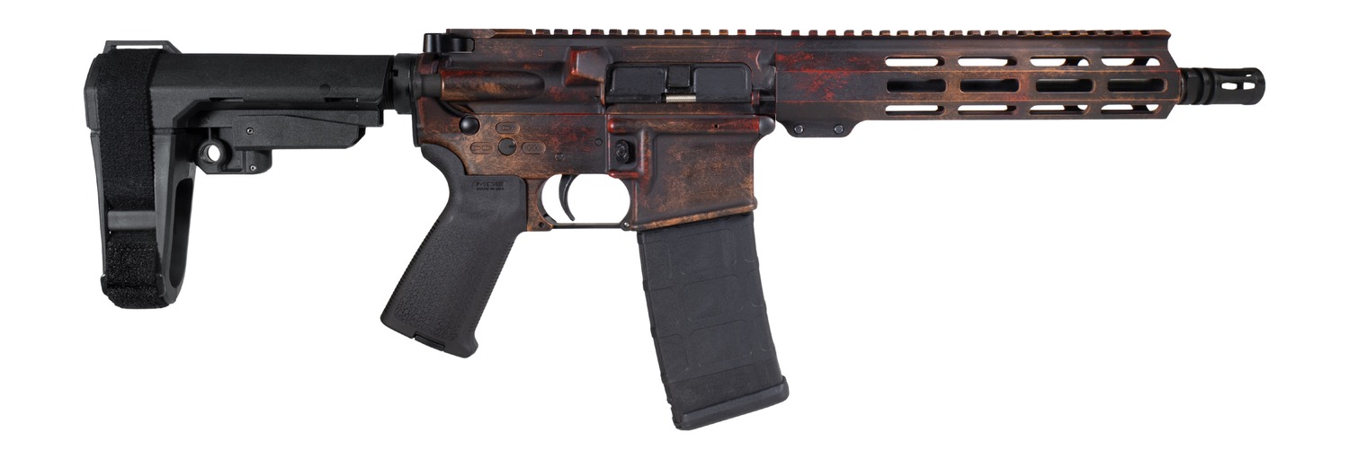 Shark Coast Tactical SCC07275RUST-P Rust 5.56 NATO 30+1 10.50" Black Nitride Threaded Barrel, Aluminum Receiver w/Picatinny Rail, M-LOK Handguard, Polymer SB Tactical SBA3 Brace, Magpul MOE Grip, Righ 3 Shark Coast Tactical SCC07275RUST-P Rust 5.56 NATO 30+1 10.50" Black Nitride Threaded Barrel, Aluminum Receiver w/Picatinny Rail, M-LOK Handguard, Polymer SB Tactical SBA3 Brace, Magpul MOE Grip, Righ