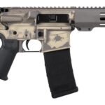 Shark Coast Tactical SCC07428MILFDE-P Military 5.56 NATO 30+1 10.50" Black Nitride Threaded Barrel, 2-Tone FDE Cerakote Aluminum Receiver w/Picatinny Rail, M-LOK Handguard, Polymer SB Tactical SBA3 Br 1 193731