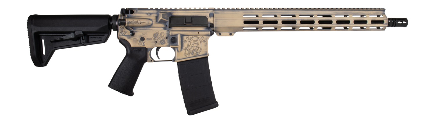 Shark Coast Tactical 300-097-1000-02 Hold Fast 5.56 NATO 30+1 16" Black Melonite Threaded Barrel, Aluminum Receiver w/Picatinny Rail, M-LOK Handguard, Magpul MOE SL Black Polymer Stock, Magpul MOE Gri 3 Shark Coast Tactical 300-097-1000-02 Hold Fast 5.56 NATO 30+1 16" Black Melonite Threaded Barrel, Aluminum Receiver w/Picatinny Rail, M-LOK Handguard, Magpul MOE SL Black Polymer Stock, Magpul MOE Gri