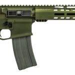 Griffin Armament MK2RECCEWHG-W MK2 RECCE 223 Wylde 30+1 16.10" Black Anodized Barrel, Warhawk Green Anodized Aluminum Receiver w/Picatinny Rail, M-LOK Handguard, Griffin Extreme Condition Black Polyme 2 195670